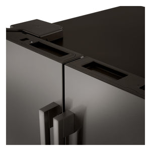 LG Standard-Depth 24.5-cu ft 3 -Door Smart Compatible French Door Refrigerator with Dual Ice Maker with Water and Ice Dispenser ( PrintProof Black Stainless Steel ) ENERGY STAR Certified