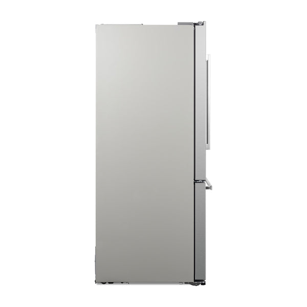 Cosmo Counter-Depth 17.5-cu ft 3 -Door French Door Refrigerator with Ice Maker ( Stainless Steel ) ENERGY STAR Certified