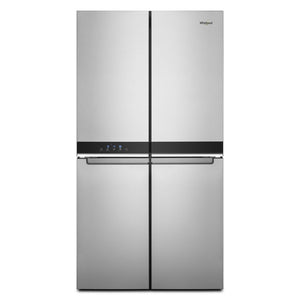 Whirlpool Counter-Depth 19.4-cu ft 4 -Door French Door Refrigerator with Ice Maker ( Fingerprint-Resistant Stainless Finish ) ENERGY STAR Certified