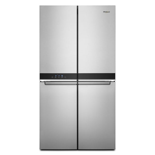 Whirlpool Counter-Depth 19.4-cu ft 4 -Door French Door Refrigerator with Ice Maker ( Fingerprint-Resistant Stainless Finish ) ENERGY STAR Certified