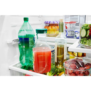 Whirlpool Standard-Depth 19.6-cu ft 3 -Door French Door Refrigerator with Ice Maker ( Black )