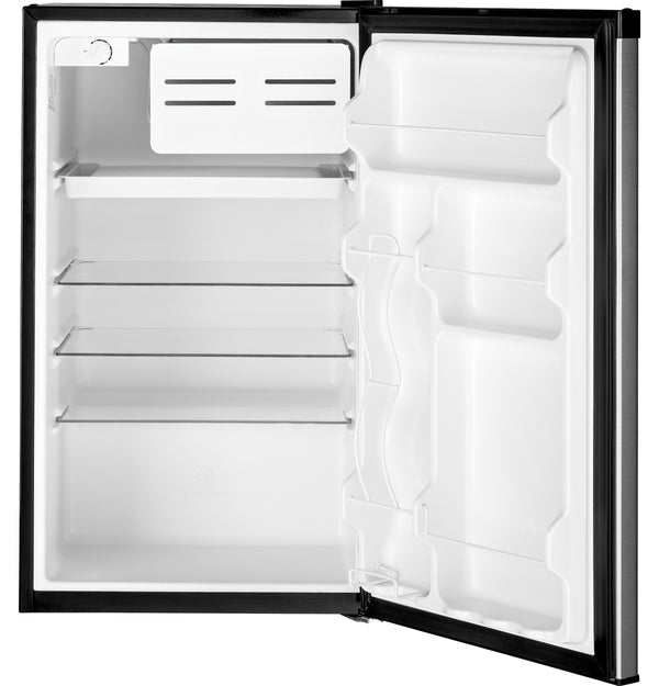 GE 4.4-cu ft Mini Fridge with Freezer ( CleanSteel ) ENERGY STAR