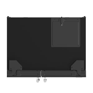 FORNO Salerno 20-cu ft Counter-Depth Side-by-Side Refrigerator with Ice Maker ,Water and Ice Dispenser ( Black ) ENERGY STAR Certified