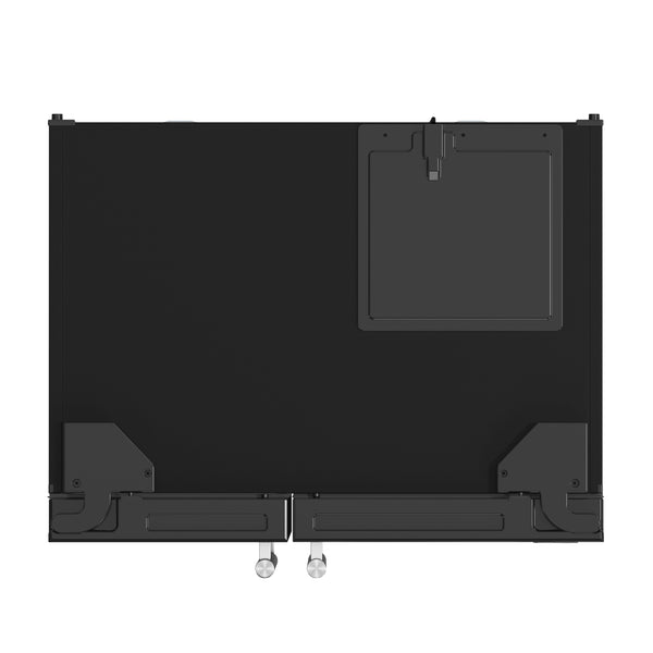 FORNO Salerno 20-cu ft Counter-Depth Side-by-Side Refrigerator with Ice Maker ,Water and Ice Dispenser ( Black ) ENERGY STAR Certified