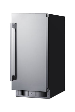 Summit Appliance 1.72-cu ft Built-In Mini Fridge ( Stainless steel door and black cabinet )