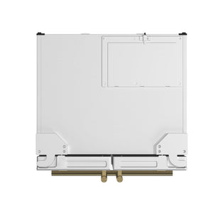 FORNO Counter-Depth Espresso Gallipoli 17.5-cu ft 3 -Door French Door Refrigerator with Ice Maker with Ice Dispenser ( White ) ENERGY STAR Certified