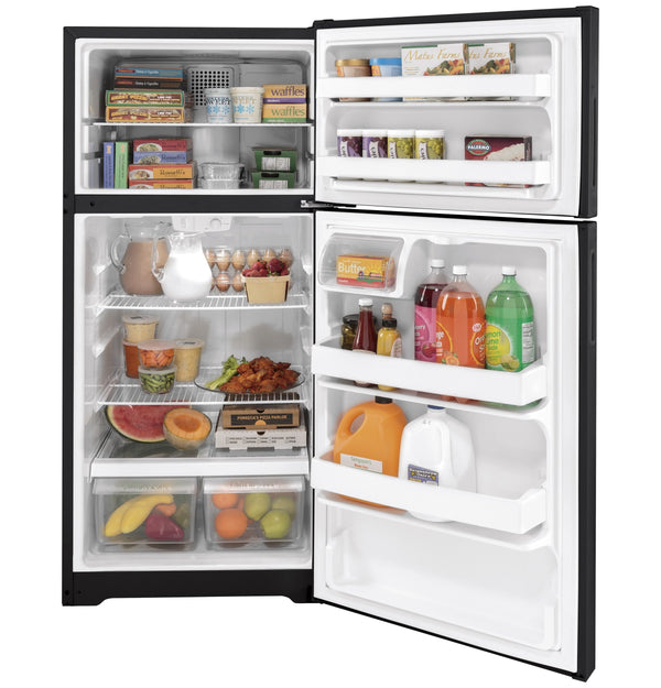 Hotpoint 15.6-cu ft Top-Freezer Refrigerator ( Black )