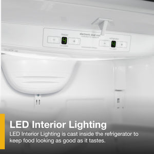 Whirlpool 22.07-cu ft Standard-Depth Bottom-Freezer Refrigerator with Ice Maker ( Stainless Steel ) ENERGY STAR Certified