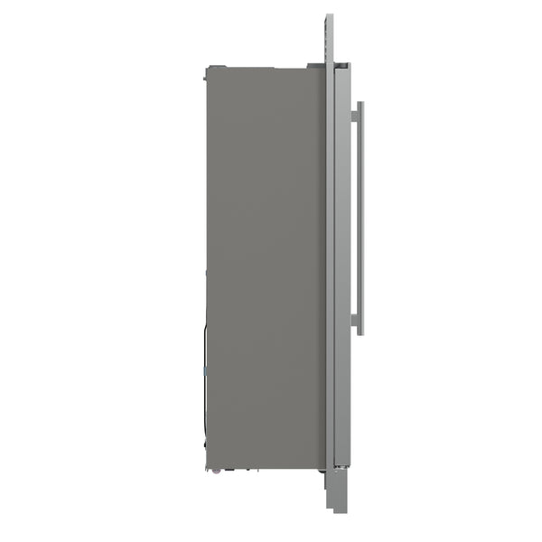 FORNO Salerno 15.6-cu ft Counter-Depth Side-by-Side Refrigerator ( Stainless steel )