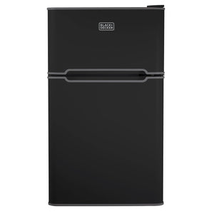 BLACK+DECKER 3.1-cu ft Mini Fridge with Freezer ( Black ) Garage Ready ENERGY STAR