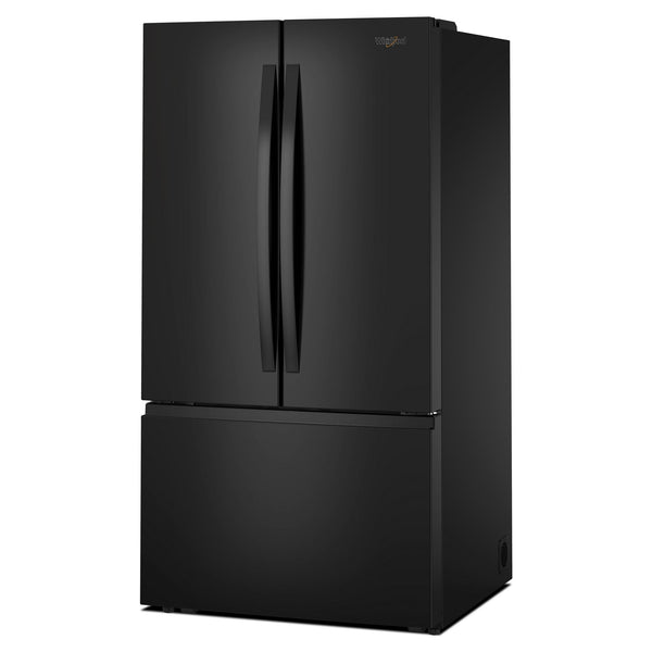 Whirlpool Standard-Depth 31-cu ft 3 -Door French Door Refrigerator with Ice Maker with Water Dispenser ( Black ) ENERGY STAR Certified