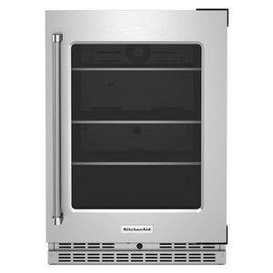 KitchenAid 5.2-cu ft Built-In Mini Fridge ( Stainless Steel )
