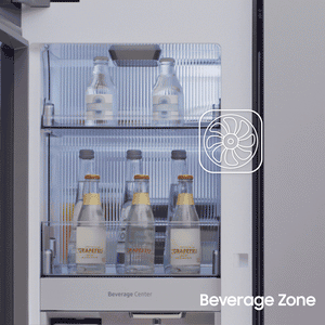 Samsung Bespoke Standard-Depth Beverage Center 28.6-cu ft 4 -Door Smart Compatible French Door Refrigerator with Dual Ice Maker with Water Dispenser and Door within Door ( Stainless steel ) ENERGY STAR Certified