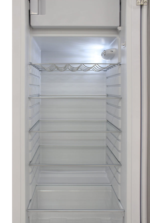 Brama 9.9-cu ft Counter-Depth Top-Freezer Refrigerator ( White )