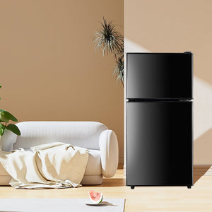 Jeremy Cass 3.5-cu ft Mini Fridge with Freezer ( Black ) ENERGY STAR