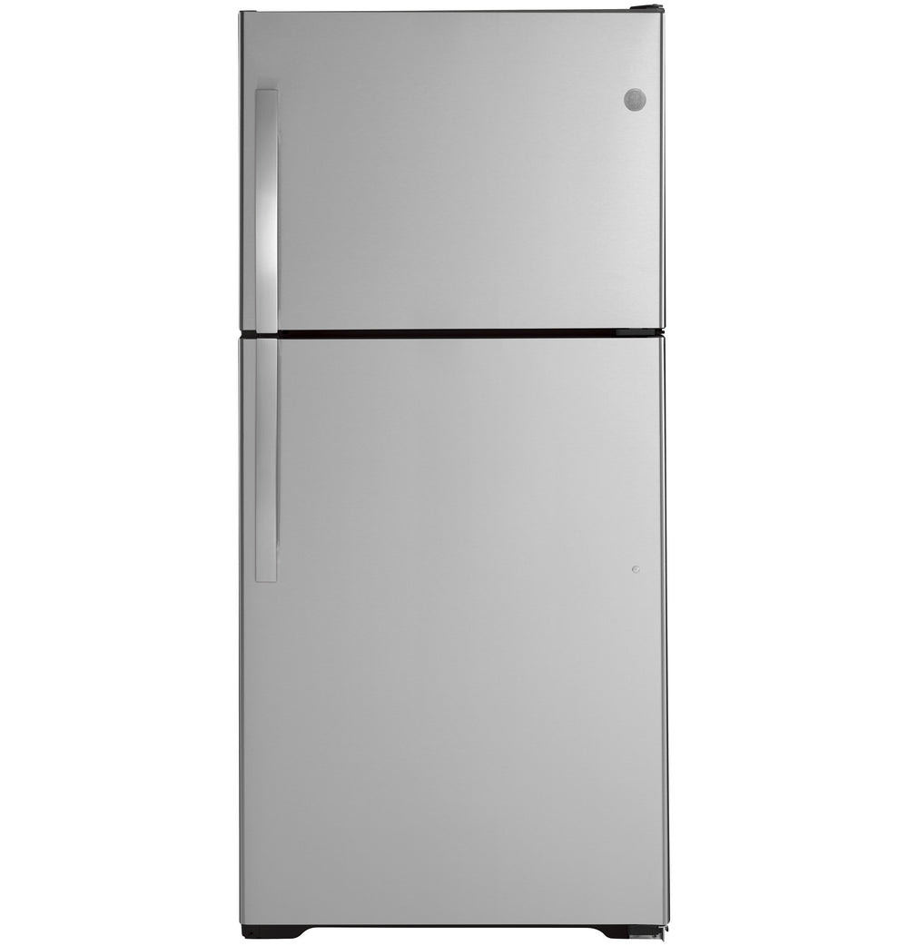 GE 19.1-cu ft Top-Freezer Refrigerator ( Stainless Steel ) ENERGY STAR Certified