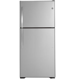 GE 19.1-cu ft Top-Freezer Refrigerator ( Stainless Steel ) ENERGY STAR Certified