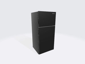 Amana 22.1-cu ft Standard-Depth Bottom-Freezer Refrigerator Ice Maker Optional (sold separately) ( Black )