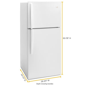 Whirlpool 19.1-cu ft Top-Freezer Refrigerator ( White )