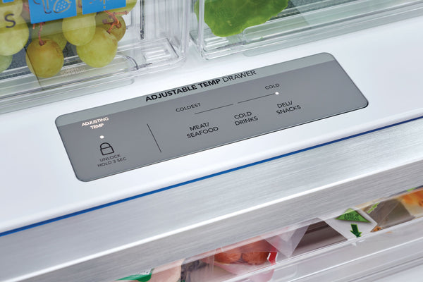 Frigidaire Gallery Standard-Depth 27.8-cu ft 3 -Door French Door Refrigerator with Dual Ice Maker with Water and Ice Dispenser ( Fingerprint Resistant Stainless Steel ) ENERGY STAR Certified