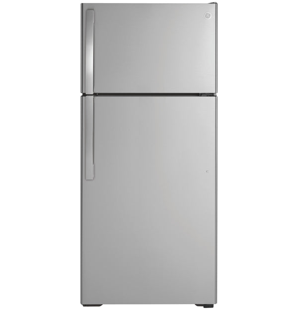 GE 16.6-cu ft Top-Freezer Refrigerator ( Stainless Steel ) ENERGY STAR Certified