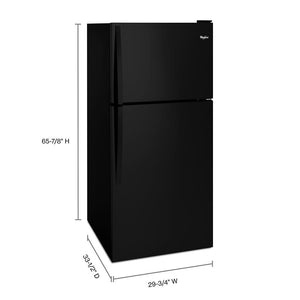 Whirlpool 18.2-cu ft Top-Freezer Refrigerator ( Black ) ENERGY STAR Certified