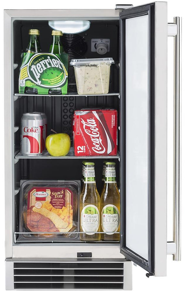 Maxx Ice 3-cu ft Built-In Mini Fridge ( Stainless Steel ) Garage Ready