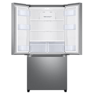 Samsung Counter-Depth 17.5-cu ft 3 -Door Smart Compatible French Door Refrigerator with Ice Maker ( Fingerprint Resistant Stainless Steel ) ENERGY STAR Certified