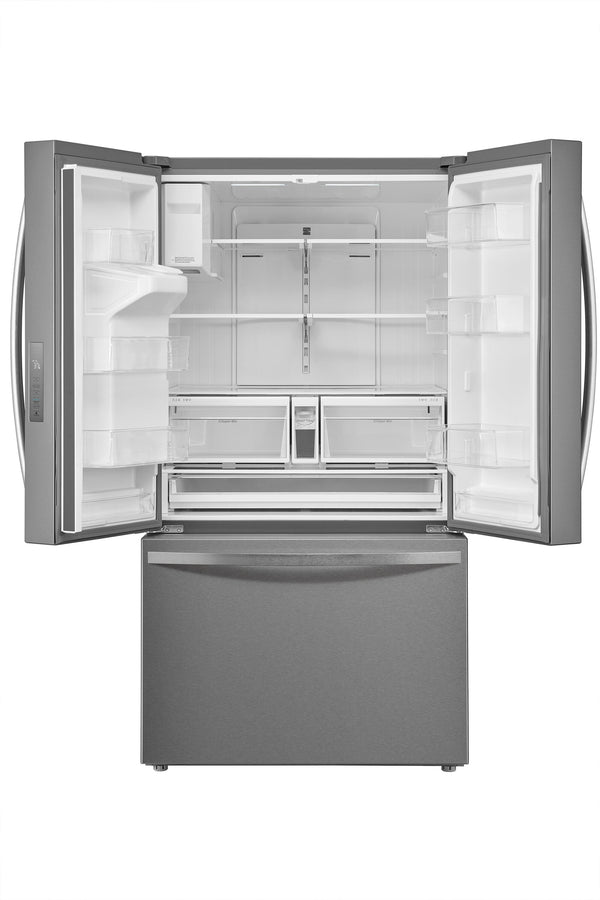 Kenmore Standard-Depth 28.6-cu ft 3 -Door French Door Refrigerator with Ice Maker with Water and Ice Dispenser ( Stainless steel ) ENERGY STAR Certified