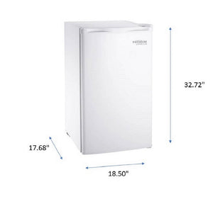 Premium Levella 3.2-cu ft Mini Fridge with Freezer ( White )