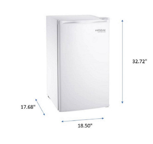 Premium Levella 3.2-cu ft Mini Fridge with Freezer ( White )