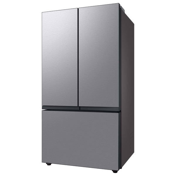 Samsung Bespoke Standard-Depth Beverage Center 30.1-cu ft 3 -Door Smart Compatible French Door Refrigerator with Dual Ice Maker with Water Dispenser and Door within Door ( Stainless Steel - All Panels ) ENERGY STAR Certified