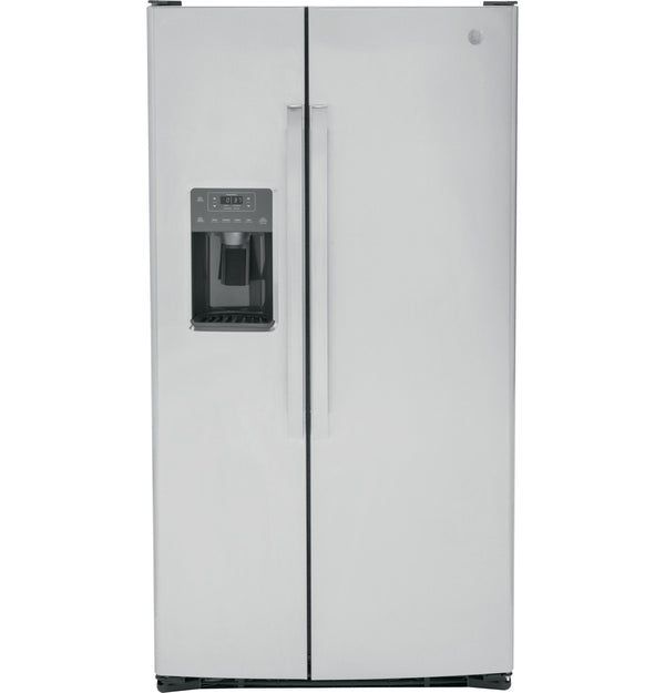 GE 25.3-cu ft Side-by-Side Refrigerator with Ice Maker ,Water and Ice Dispenser ( Stainless Steel )