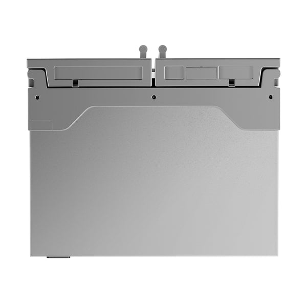 Cosmo Counter-Depth 22.4-cu ft 3 -Door French Door Refrigerator with Ice Maker with Water Dispenser ( Stainless Steel ) ENERGY STAR Certified