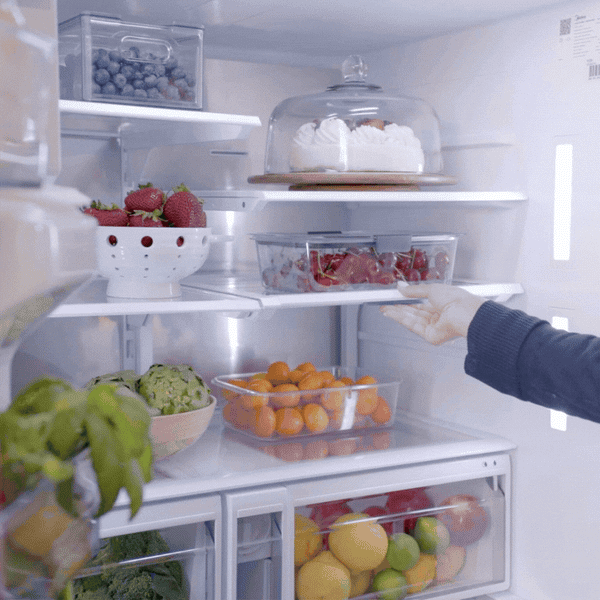 Midea Standard-Depth OneTouch Autofill 28.9-cu ft 3 -Door Smart Compatible French Door Refrigerator with Dual Ice Maker with Water and Ice Dispenser ( Stainless steel ) ENERGY STAR Certified