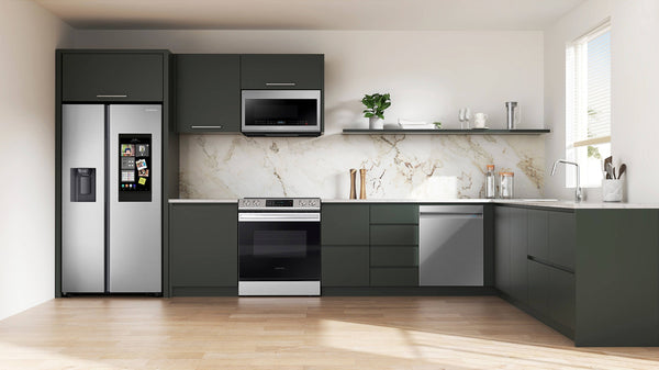 Samsung Family Hub 26.7-cu ft Side-by-Side Refrigerator Smart Compatible with Ice Maker ,Water and Ice Dispenser ( Fingerprint Resistant Stainless Steel ) ENERGY STAR Certified