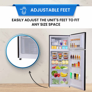 ConServ 18-cu ft Counter-Depth Top-Freezer Refrigerator with Ice Maker ( Black )