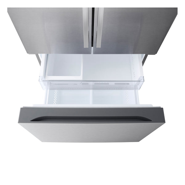 LG Standard-Depth 25.1-cu ft 3 -Door Smart Compatible French Door Refrigerator with Ice Maker ( PrintProof Stainless Steel ) ENERGY STAR Certified