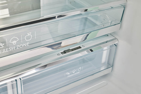 UNIQUE Classic Retro Counter-Depth 21.4-cu ft 3 -Door French Door Refrigerator with Ice Maker with Ice Dispenser ( Summer Mint Green ) ENERGY STAR Certified