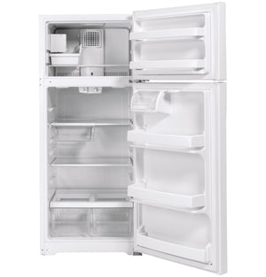 GE 17.5-cu ft Top-Freezer Refrigerator with Ice Maker ( White ) ENERGY STAR Certified