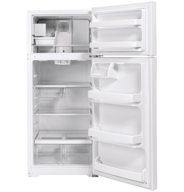 GE 17.5-cu ft Top-Freezer Refrigerator with Ice Maker ( White ) ENERGY STAR Certified