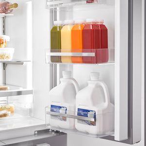 Bosch Counter-Depth 800 Series 21-cu ft 4 -Door French Door Refrigerator with Ice Maker ( Stainless steel ) ENERGY STAR Certified