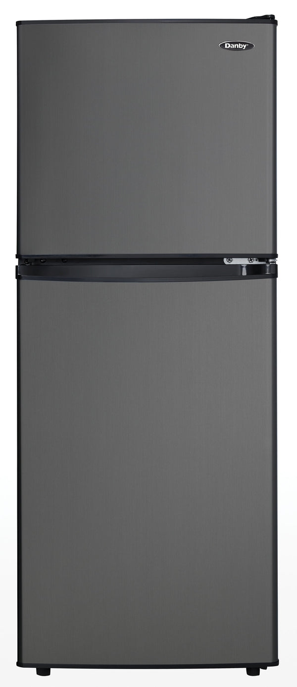 Danby 4.7-cu ft Mini Fridge with Freezer ( Black Stainless ) ENERGY STAR