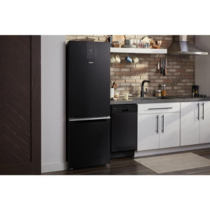 Whirlpool Garage-Ready 12.9-cu ft Counter-Depth Bottom-Freezer Refrigerator Ice Maker Optional (sold separately) ( Black ) Garage Ready