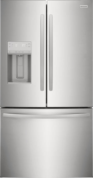 Frigidaire Standard-Depth 27.8-cu ft 3 -Door French Door Refrigerator with Ice Maker with Water and Ice Dispenser ( Stainless Steel ) ENERGY STAR Certified