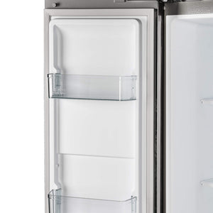 FORNO Salerno 15.6-cu ft Counter-Depth Side-by-Side Refrigerator ( Stainless steel )