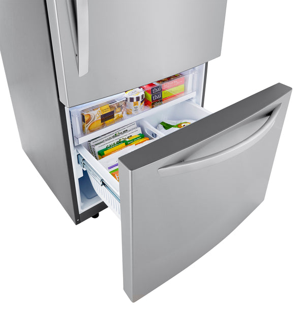 LG 25.5-cu ft Standard-Depth Bottom-Freezer Refrigerator with Ice Maker ( PrintProof Stainless Steel ) ENERGY STAR Certified
