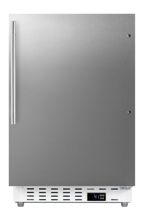 Summit Appliance 3.53-cu ft Built-In Mini Fridge ( Stainless steel door and white cabinet )