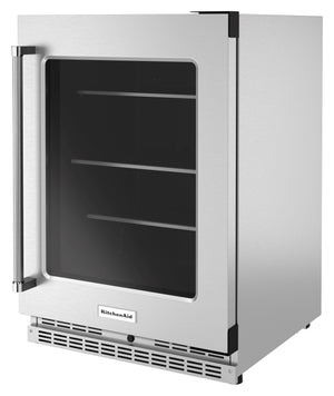 KitchenAid 5.2-cu ft Built-In Mini Fridge ( Stainless Steel )