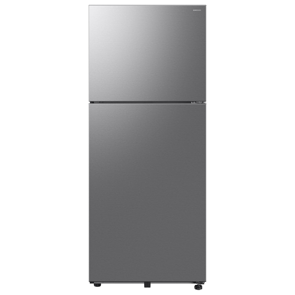Samsung Garage Ready 17.5-cu ft Top-Freezer Refrigerator Smart Compatible with Ice Maker ( Fingerprint Resistant Stainless Steel ) Garage Ready ENERGY STAR Certified